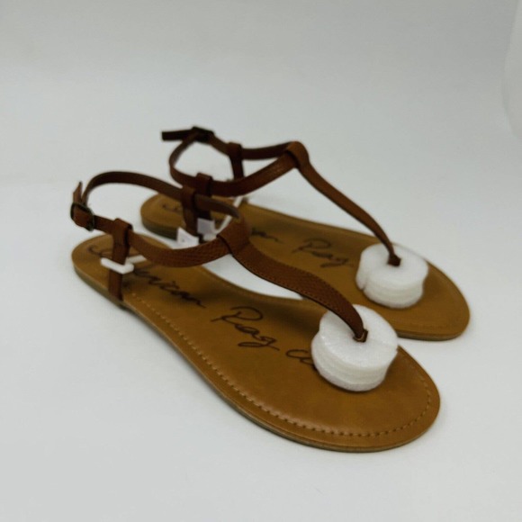 New American Rag Womans Sz 10.5M Krista Cognac Sandal Vegan NIB - Picture 3 of 10